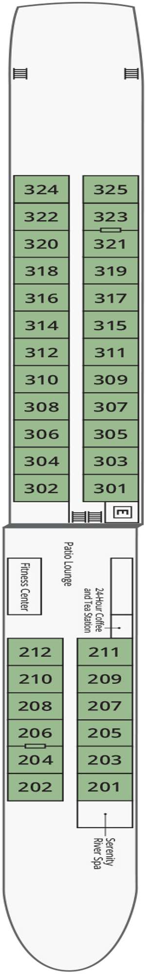 Deck plan for River Duchess