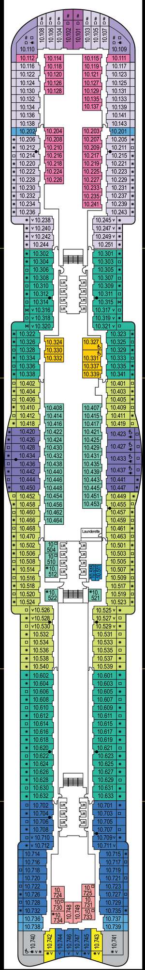 Deck plan for Arvia
