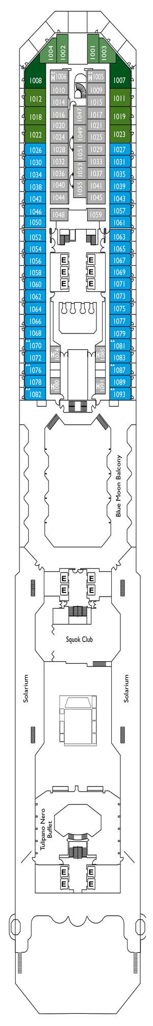 Deck plan for Costa Fascinosa