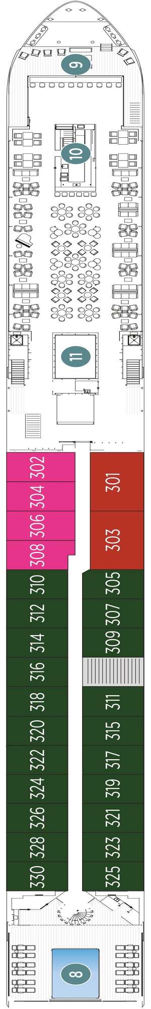 Deck plan for Emerald Liberte