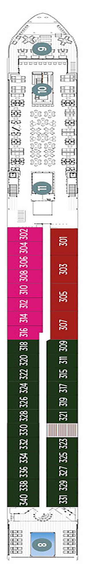 Deck plan for Emerald Sky