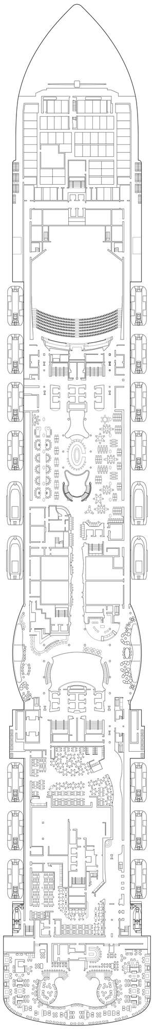 Deck plan for MSC Seashore