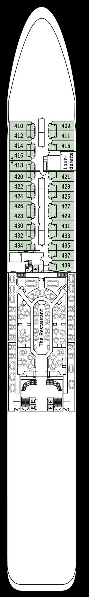 Deck plan for Silver Whisper