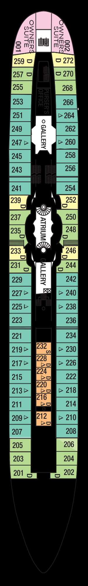 Deck plan for Royal Clipper