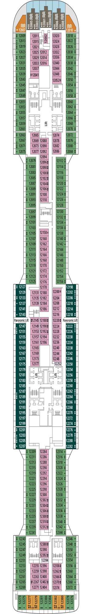 Deck plan for MSC Grandiosa