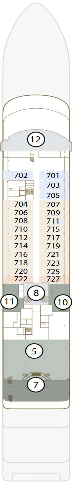 Deck plan for Scenic Ikon
