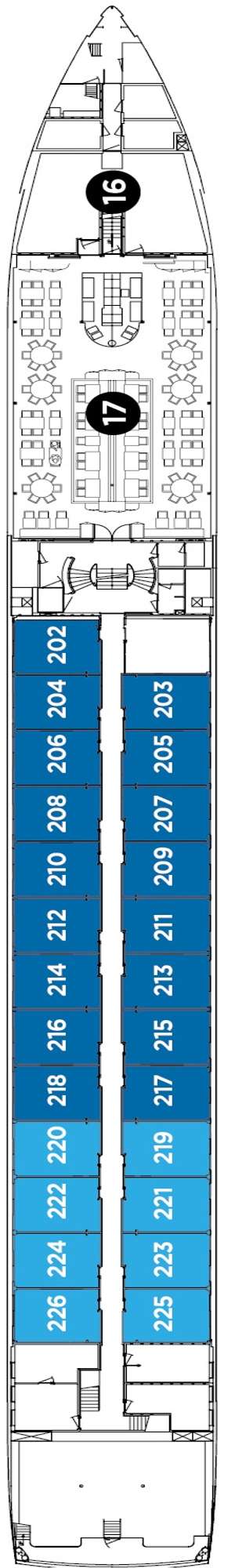 Deck plan for Avalon Tranquility II