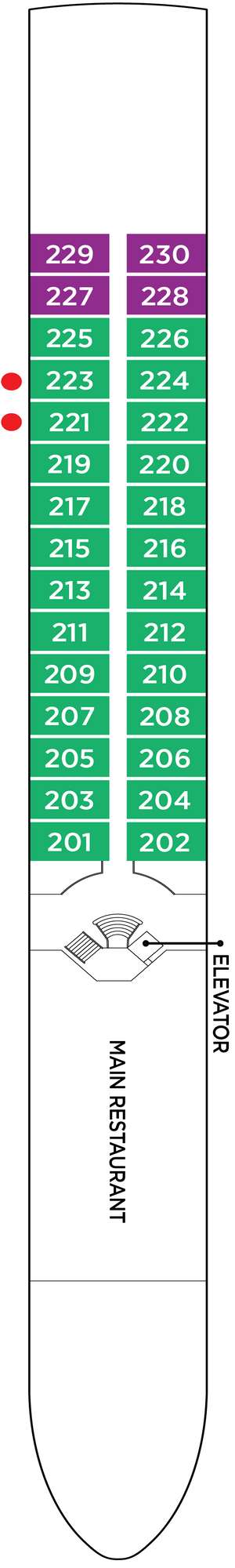 Deck plan for AmaCello