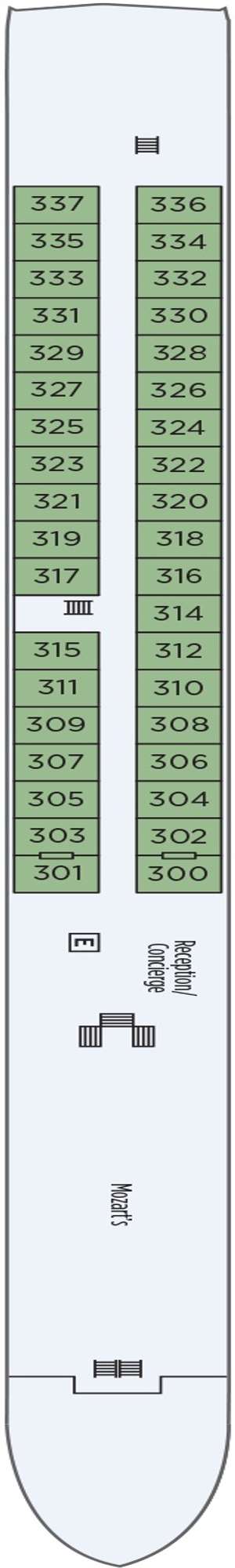 Deck plan for S.S. Beatrice