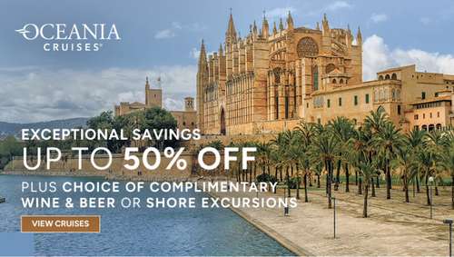 Oceania Exceptional Savings promotional banner