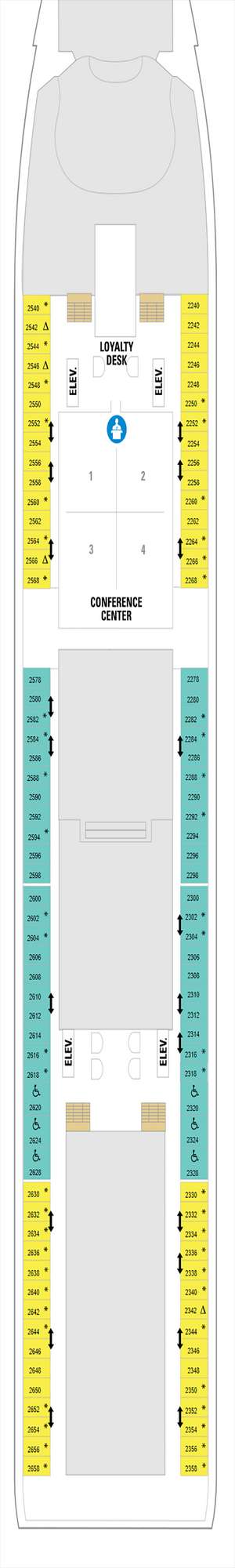 Deck plan for Explorer of the Seas