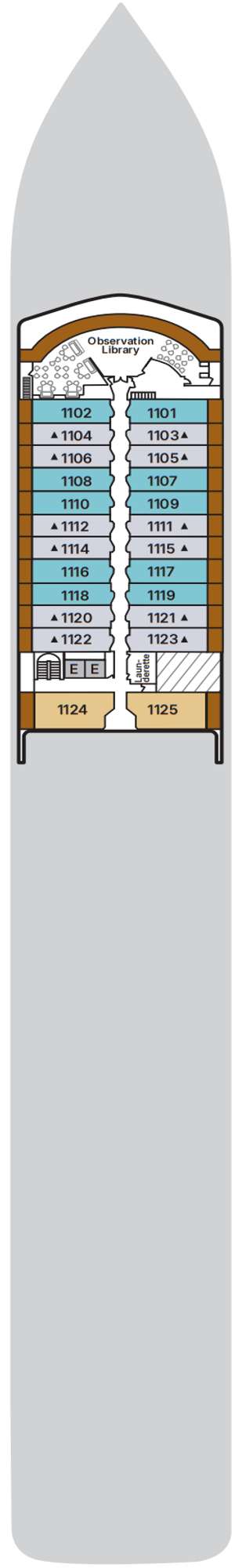 Deck plan for Silver Spirit