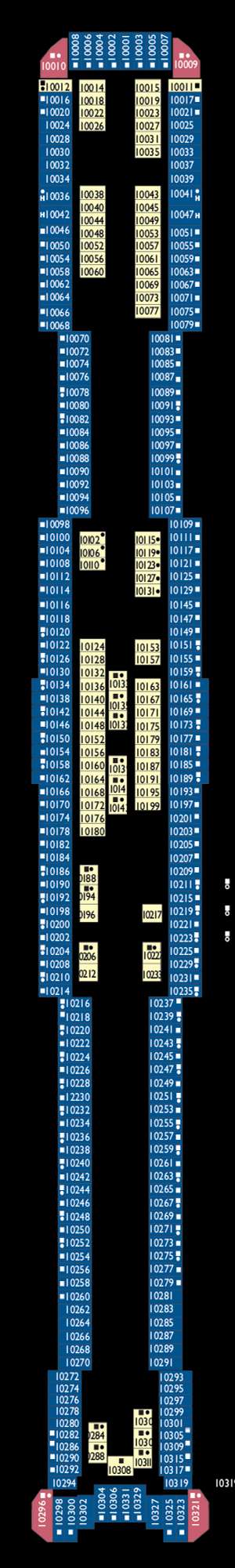 Deck plan for Costa Toscana