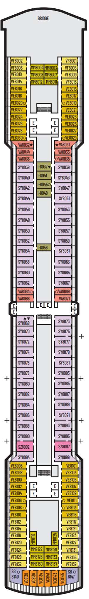 Deck plan for Westerdam