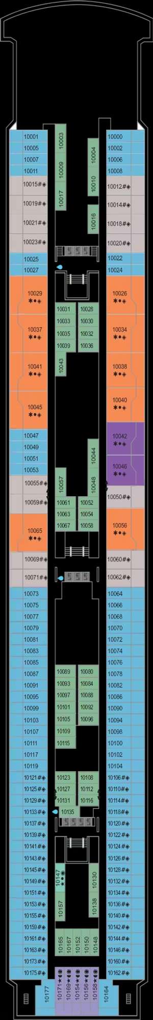 Deck plan for Marella Voyager