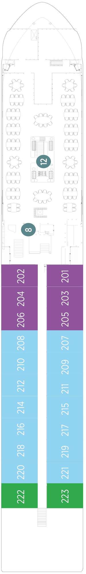 Deck plan for Emerald Radiance