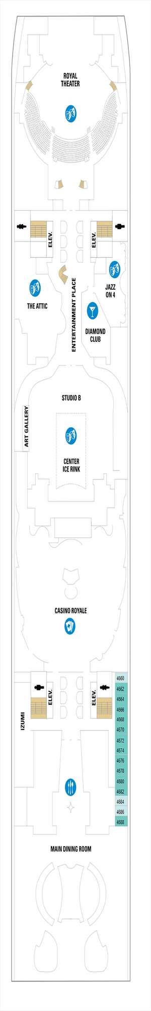 Deck plan for Harmony of the Seas