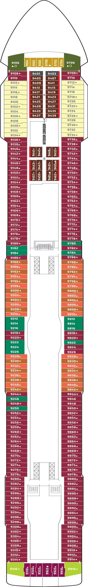 Deck plan for Norwegian Getaway