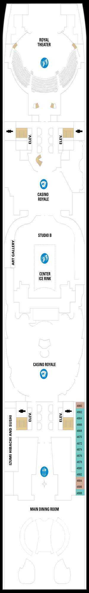 Deck plan for Harmony of the Seas