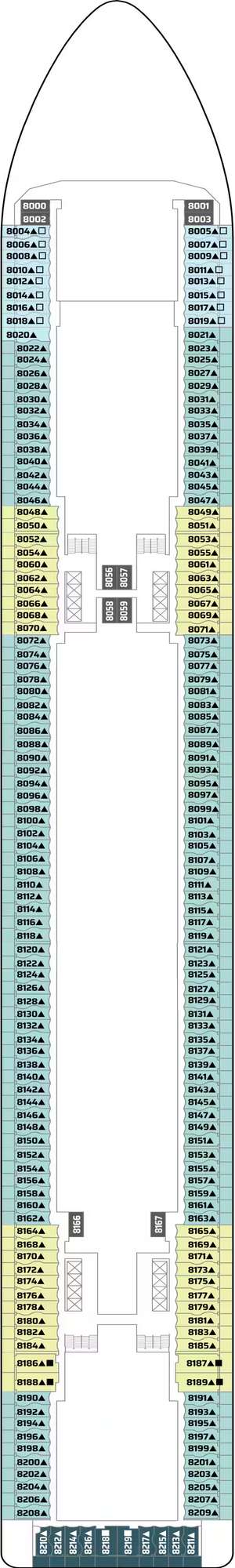 Deck plan for Norwegian Epic