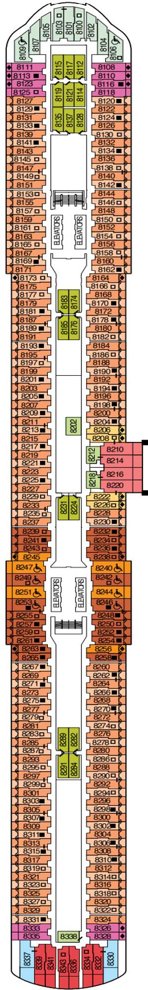 Deck plan for Celebrity Ascent