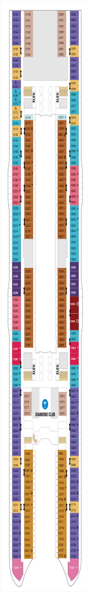 Deck plan for Allure of the Seas