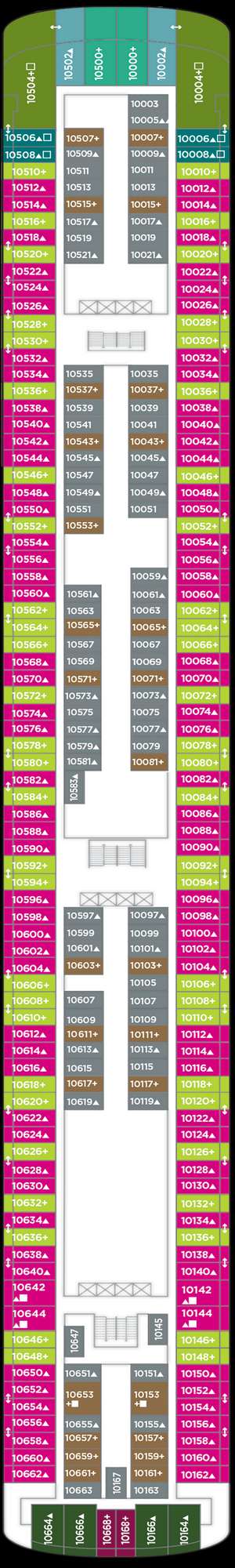 Deck plan for Norwegian Gem