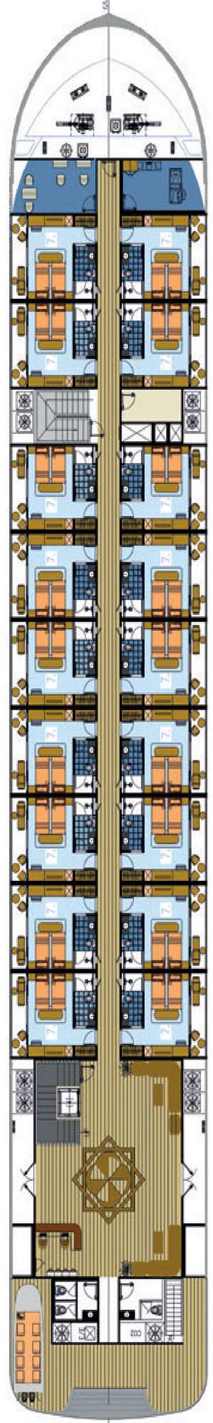 Deck plan for Victoria Mekong