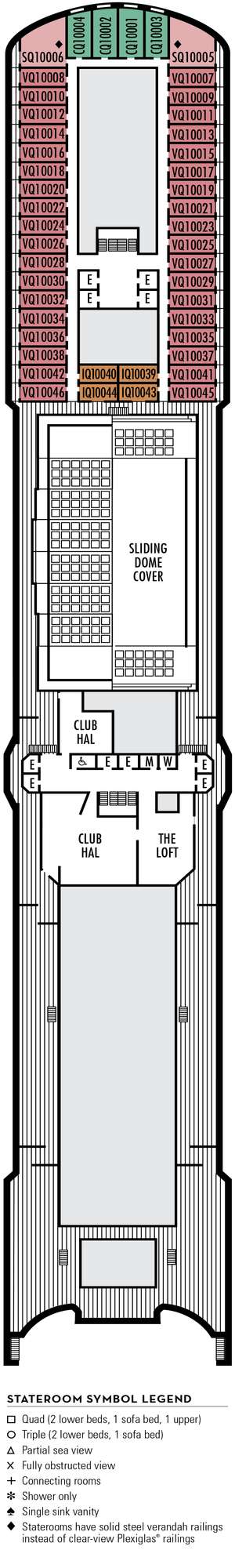 Deck plan for Nieuw Amsterdam