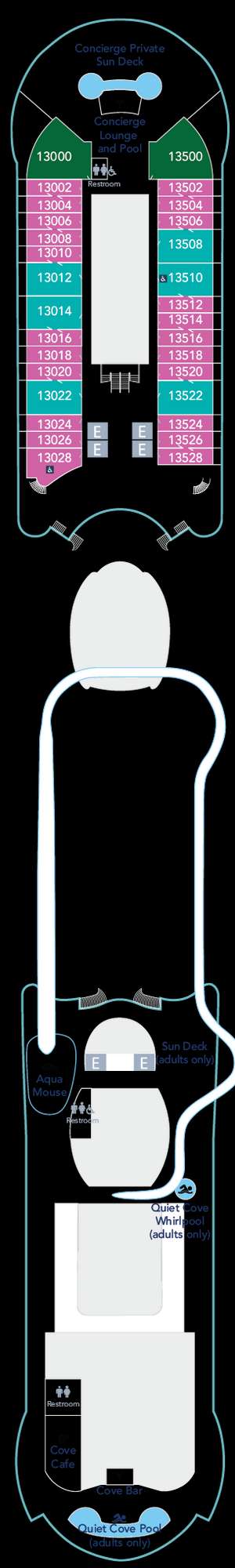 Deck plan for Disney Destiny