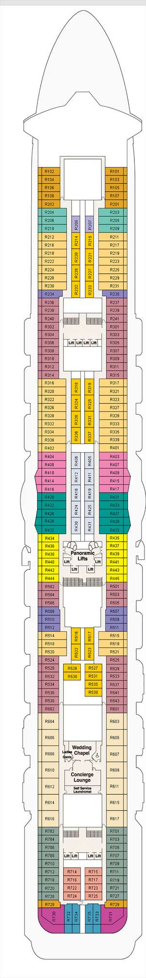 Deck plan for Enchanted Princess