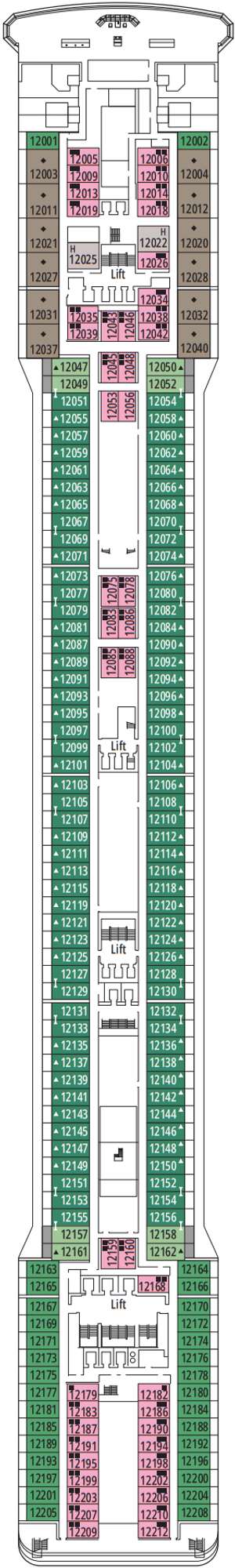 Deck plan for MSC Musica