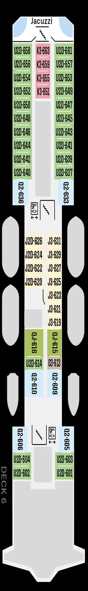 Deck plan for MS Nordnorge