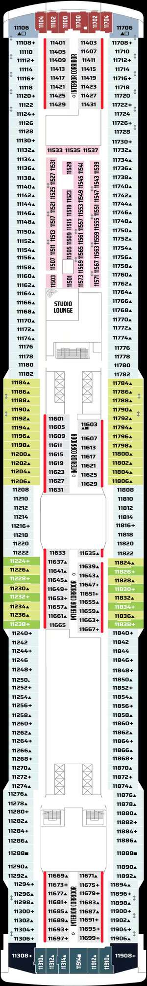 Deck plan for Norwegian Getaway