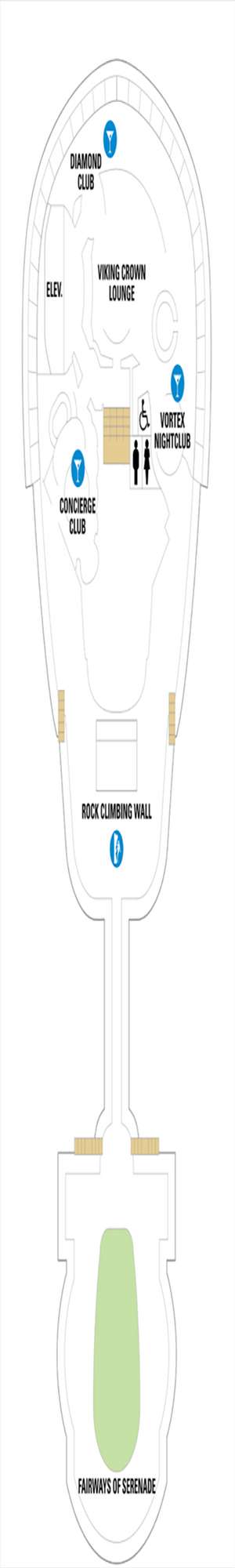 Deck plan for Serenade of the Seas