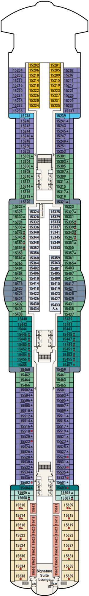 Deck plan for Sun Princess