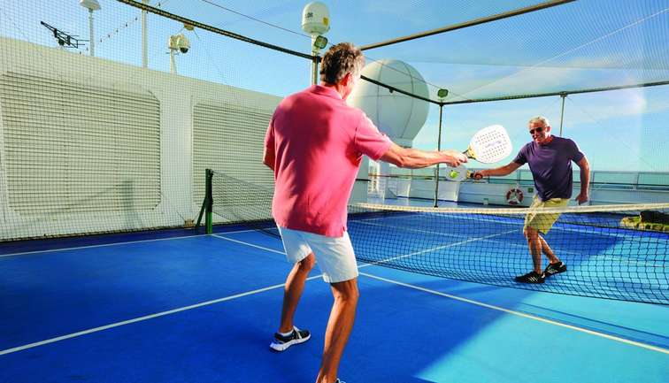 Paddle tennis court