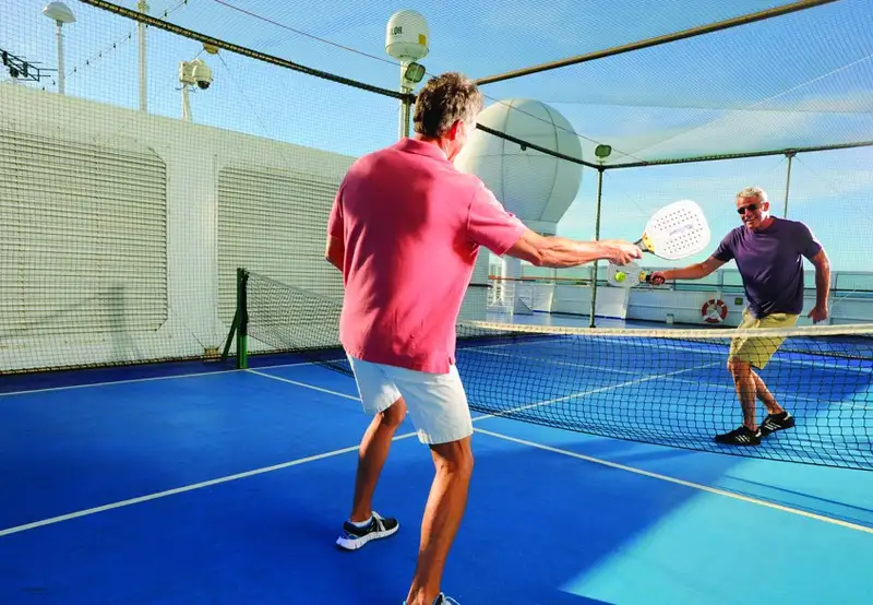 Paddle tennis court