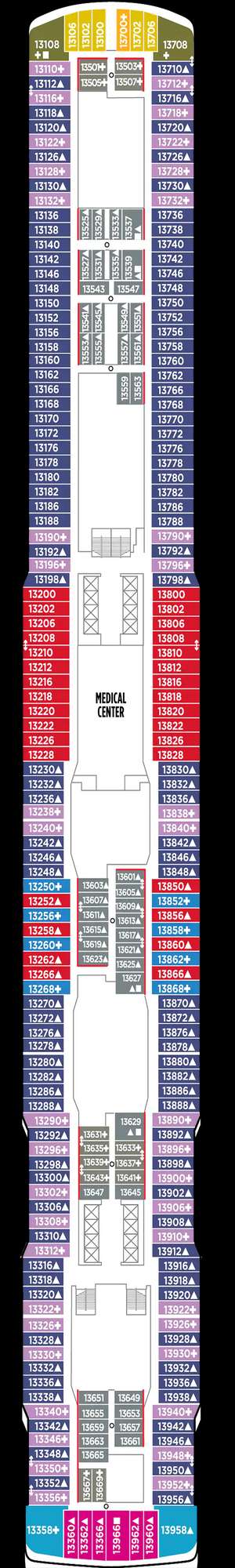 Deck plan for Norwegian Joy