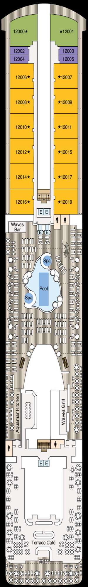 Deck plan for Vista