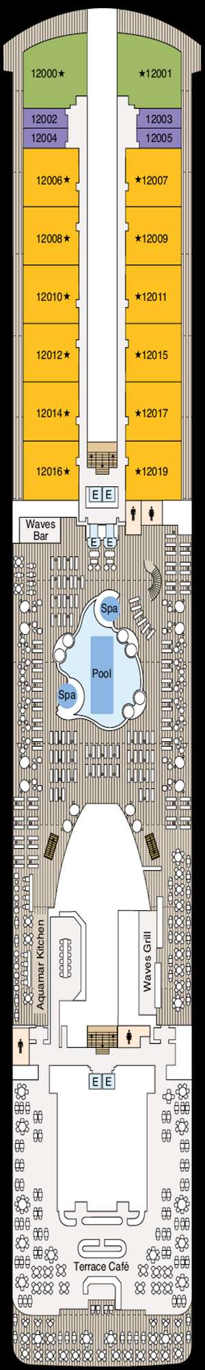 Deck plan for Oceania Vista