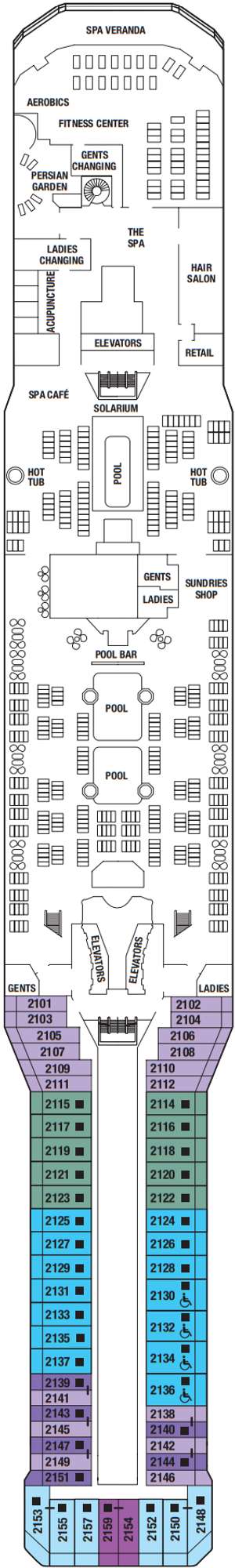 Deck plan for Celebrity Silhouette