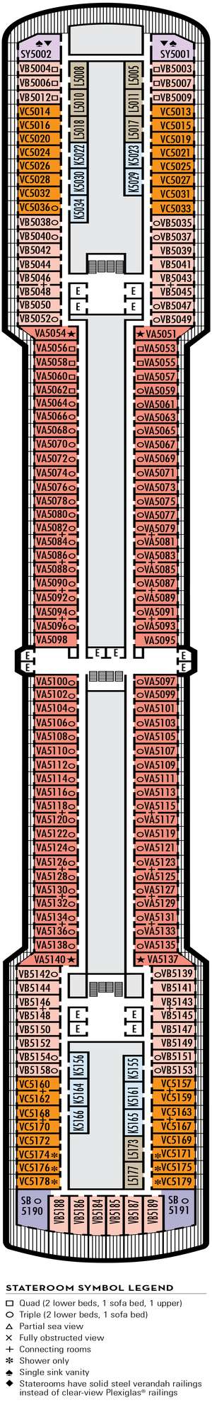 Deck plan for Westerdam