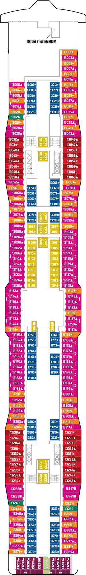 Deck plan for Norwegian Epic