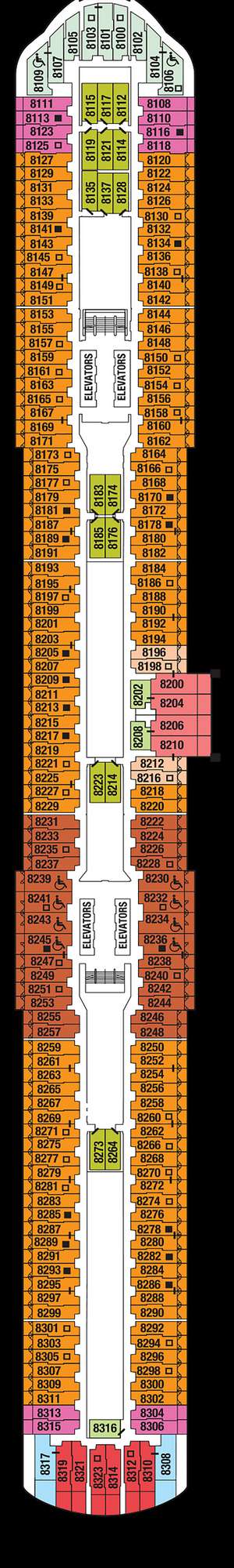 Deck plan for Celebrity Apex