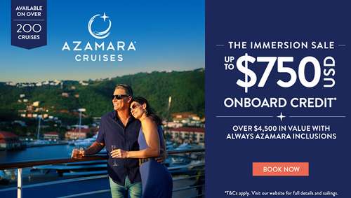azamara Immersion Sale! iglu promotional banner