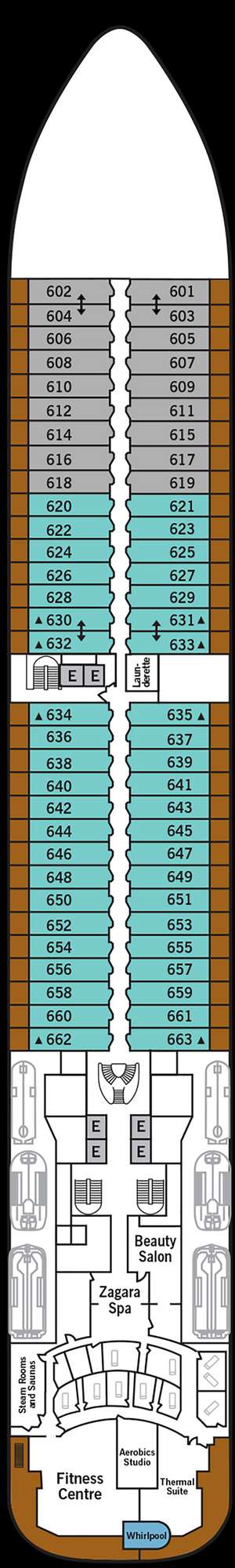 Deck plan for Silver Moon