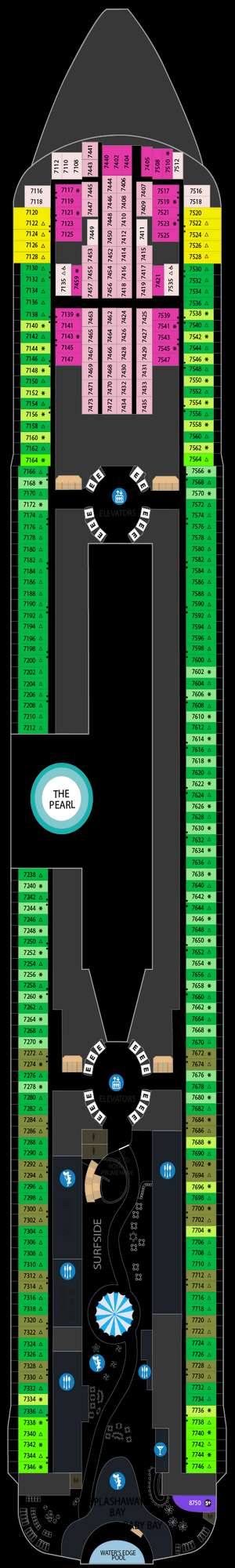 Deck plan for Star of the Seas