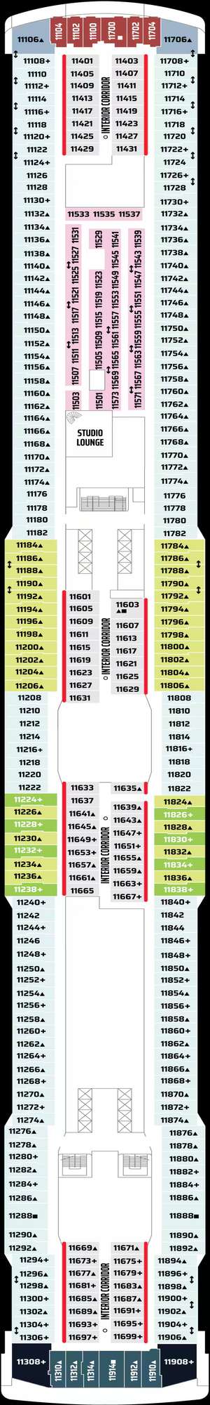 Deck plan for Norwegian Breakaway