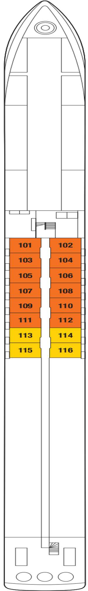 Deck plan for Celebrity Roamer